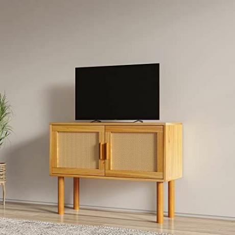 Модерна ратанова стойка за телевизор