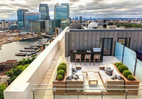 Улица Yabsley - мезонет Canary Wharf - тераса - Humberts