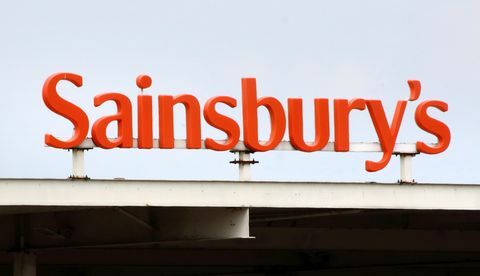 Знак за магазин Sainsburys, видян в магазина, един от най-добрите ...