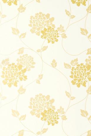 Isadore Camomile Yellow White Floral Wallpaper £ 44