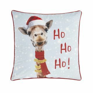 Катрин Лансфийлд Коледна възглавница с пълнеж от жираф