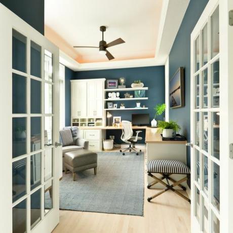 модерен съвременен интериорен дизайн на помещение за домашен офис