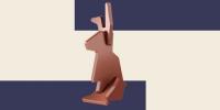 Ikea се продава шоколадово зайче с плосък пакет за Великден