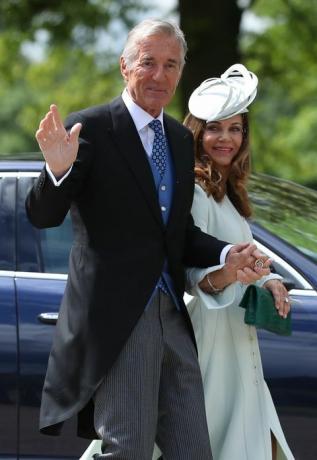 Дейвид и Джейн Матюс, родители на Джеймс Матюс, на принц Хари на кралската сватба на Меган Маркъл.