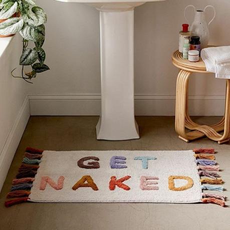 Многоцветна подложка за баня Get Naked с пискюли