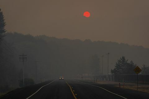 горски пожари в снимки от Орегон