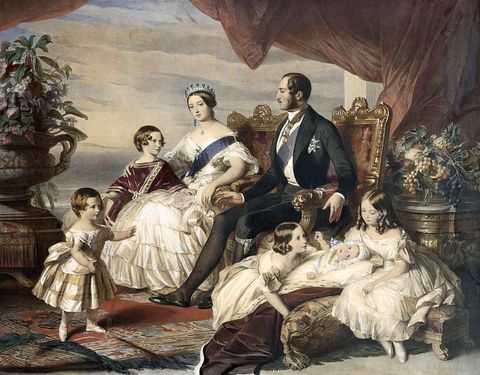 Кралица Виктория и принц Алберт с петима от техните деца от Фредерик Винтерхалтер