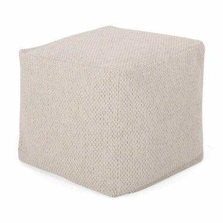 Camrose Ivory Pattern Fabric Cube Пуф