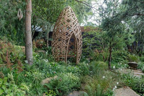 Rhs Chelsea Flower Show 2021 Най-доброто шоу градина Гуанджоу Китай, Гуанджоу градина, проектирана от Питър Чмиел с брадичка Юнг Ченjpg