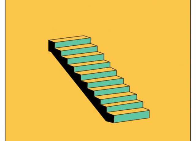 прав дизайн на стълбище