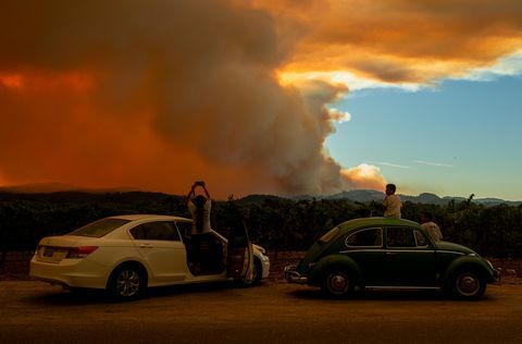 калифорнийски пожарни снимки