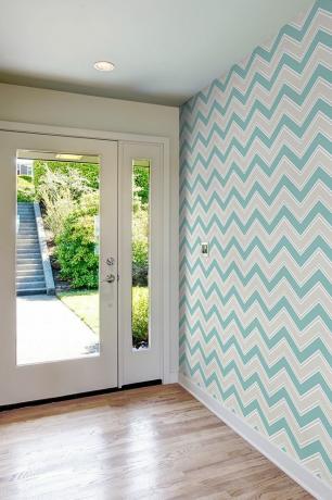 Тапет за вдъхновение на Coloroll Chevron Teal