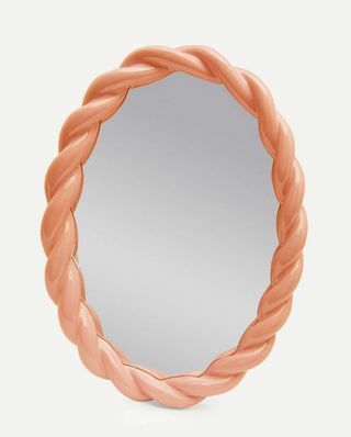 Овално плетено огледало