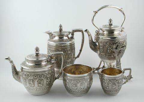 Античен шотландски чаен комплект