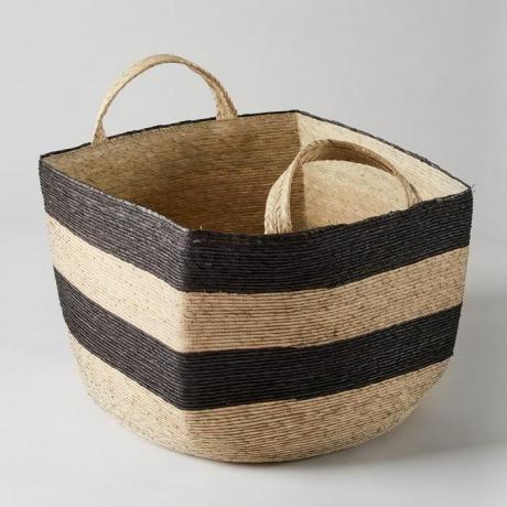 Квадратна кошница Revistero Black & Natural