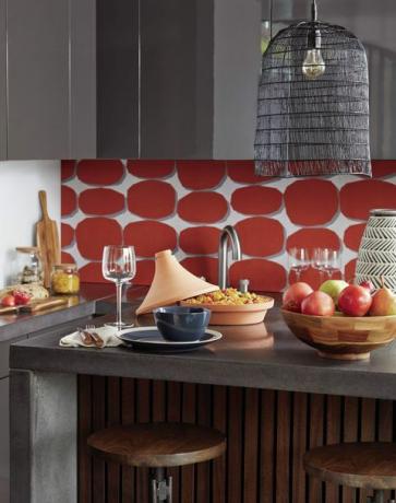 Elements Klippa Rust Wallpaper, Dunelm