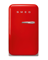 Smeg 1,5 cu ft. Компактен хладилник, червен