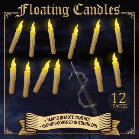 Безпламъчни свещи с дистанционно управление Magic Wand (12 пакета)