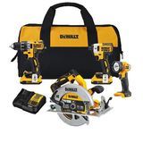 Комплект без четки DEWALT 20V MAX XR с инструмент за рязане / шлайф (DCK483D2 & DCG413B)