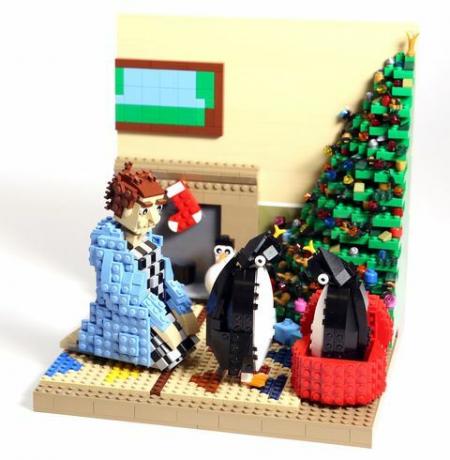 Коледните реклами на John Lewis, пресъздадени чрез тухли LEGO.