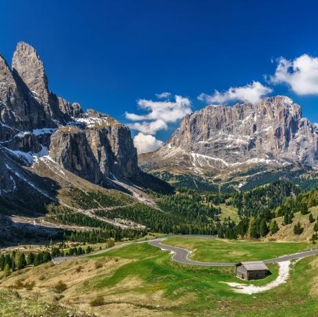 Доломитни Алпи, Панорама, Южен Тирол, Италия, Европа