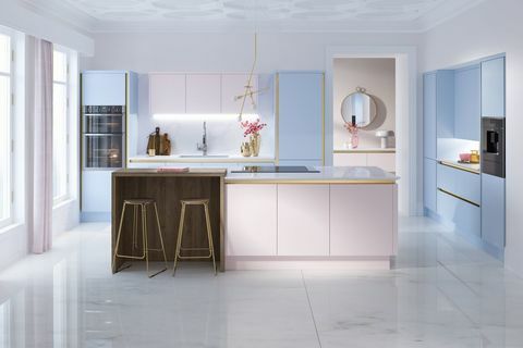 Колекция Macaroon Wren Kitchens - Милано в роза