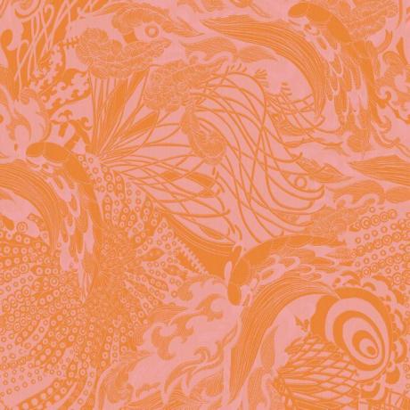 Колекция Fantasia Източна вълна Astoria тапет оранжев 12613
