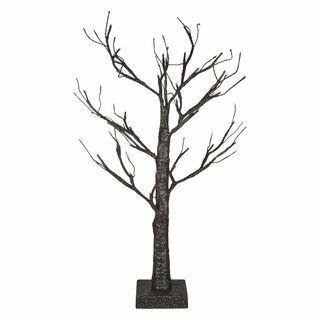 Предварително осветено дърво, 60 см, черно