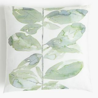 Croft Collection Leaf Square Showerproof Outdoor Cushion