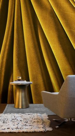Колекцията Opulent Velvet от тапети стенописи - злато / жълто / горчица