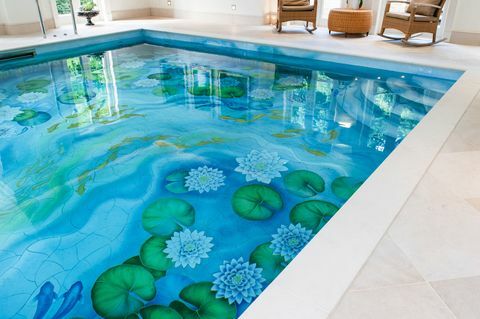 Abbottswood Lodge - Weybridge - дизайн на басейни с водни лилии