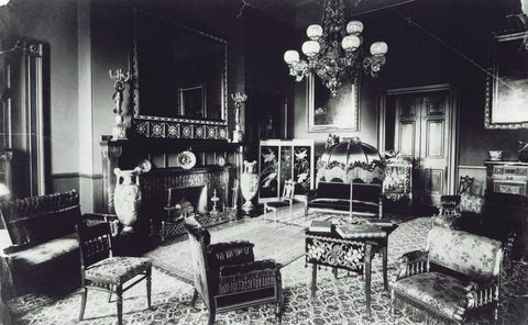 louis comfort tiffany’s design на бялата къща червена стая, около 1884 1885