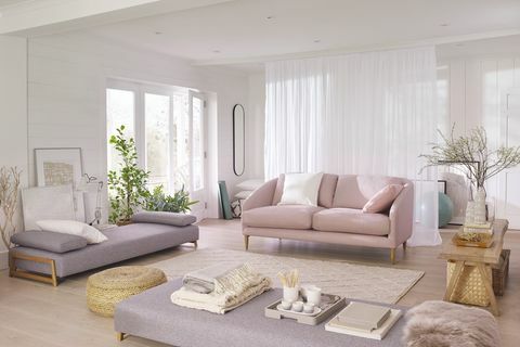 John Lewis & Partners Cape Голям 3-местен диван Edie Dusky Pink £ 1349, Двуспално легло за деня £ 899