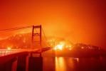 Сюрреалистични снимки на горските пожари на Западното крайбрежие