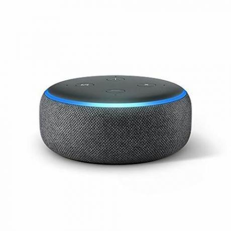 Echo Dot (3rd Gen) - интелигентен високоговорител с Alexa - плат с въглен
