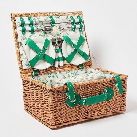 Естествена плетена кошница за пикник Ava за четири човека