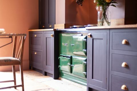 лилаво преобразяване на кухнята в Broadstairs