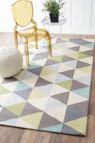 Геометричен килим за пастелен печат на Wayfair