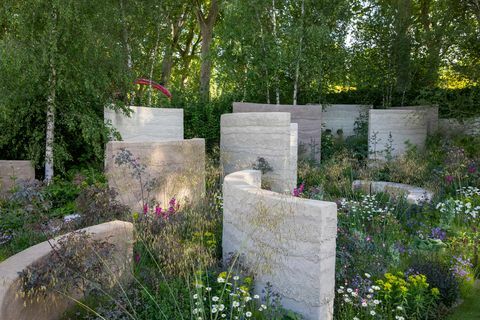 градината на ума, проектирана от Анди Стърджън, спонсорирана от проект, връщащ средства в подкрепа на шоуто на ума Garden Rhs Chelsea Flower Show 2022